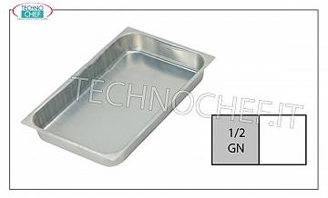 Teglie Gastronorm in alluminio Teglia Alluminio G/N 1/2 H Cm 2