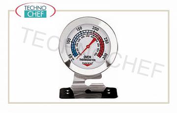 Termometri a spillone Termometro per forno, inox, range da +38° a +316°C, divisione 10°C, diametro quadrante 7 cm