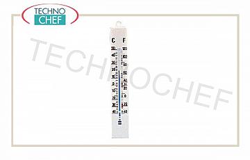 Termometri a spillone Termometro da muro, a mercurio, con supporto in plastica, range da -30° a +50°C, divisione 1°C, lungo cm 17,5