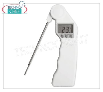 Termometri a spillone digitale Termometro digitale con spillone ripieghevole e display, range da -50° a +300°C, divisione 1°C, dimensioni cm 15,5x4