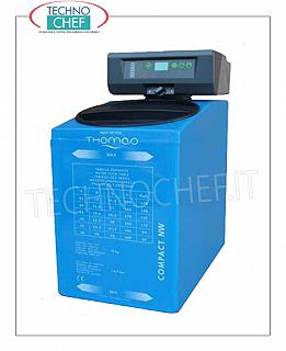 Technochef - Addolcitore automatico cabinato acqua da lt.5,2 Depuratore/Addolcitore automatico cabinato per acqua fredda con 5,2 lt. di resina, programmazione elettronica, resa max: 500 lt/h, V.12 (alimentatore incluso), dim.mm.225x395x425h