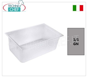 Bacinelle Gastronorm GN 1/1  in Polipropilene, dim.mm.530x325