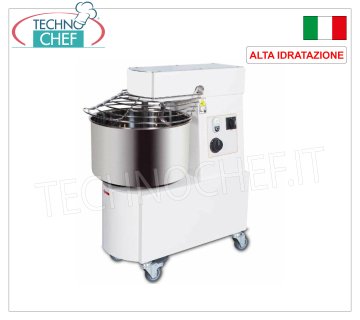 Impastatrice a Spirale ad ALTA IDRATAZIONE da 17 Kg, con Testa e Vasca Fissa