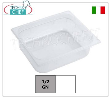 Bacinelle Gastronorm GN 1/2 in Polipropilene, dim.mm.325x265