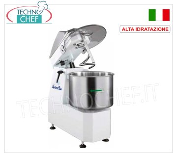 FIMAR - Impastatrice a Spirale ad ALTA IDRATAZIONE da 25 Kg, Testa Sollevabile e Vasca Fissa, Comandi Meccanici
