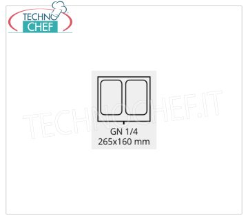 FIMAR - Stampo n.2 impronte - GN 1/4 - mm 265x160