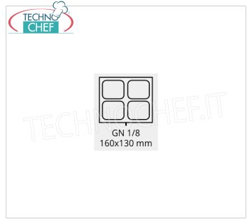 FIMAR - Stampo n.4 impronte - GN 1/8 - mm 160x130