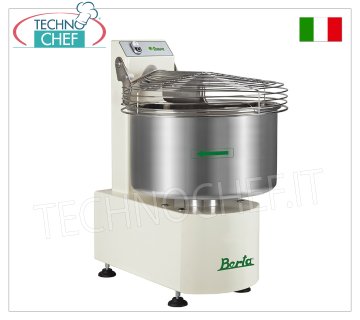 FIMAR - Impastatrice BERTA con spirale a GANCIO da 25 Kg, con vasca da lt 32 dim.mm.470x625x805h