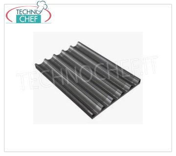 Teglia baguette 5 canali, dim.mm.600x400x40h