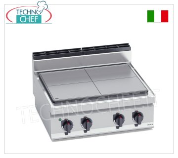 TECHNOCHEF - CUCINA TUTTAPIASTRA ELETTRICO TOP, Kw.9, Mod.E7TPB CUCINA TUTTAPIASTRA ELETTRICO TOP, BERTOS, Linea MACROS 700, Serie HIGH POWER, 4 ZONE di COTTURA, COMANDI INDIPENDENTI, V.400/3+N, Kw.9,00, Peso 80, dim.mm.800x700x290h