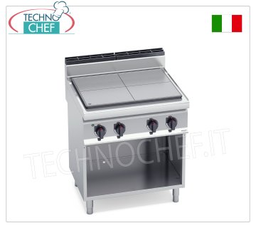 TECHNOCHEF - CUCINA TUTTAPIASTRA ELETTRICO su VANO a GIORNO, Kw.9, Mod.E7TPM CUCINA TUTTAPIASTRA ELETTRICO su VANO a GIORNO, BERTOS, Linea MACROS 700, Serie HIGH POWER, 4 ZONE di COTTURA, COMANDI INDIPENDENTI, V.400/3+N, Kw.9,00, Peso 100, dim.mm.800x700x900h