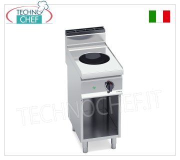 TECHNOCHEF - CUCINA ELETTRICA 1 PIASTRA WOK ad INDUZIONE su VANO a GIORNO, Kw.3,5, Mod.E7WOK/IND CUCINA ELETTRICA con 1 PIASTRA WOK ad INDUZIONE su VANO a GIORNO, Linea MACROS 700, Serie POWER INDUCTION, con ZONA COTTURA Ø 300 mm, V.230/1, Kw.3,5, Peso 40 Kg, dim.mm.400x700x900h