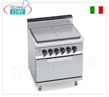 TECHNOCHEF - CUCINA TUTTAPIASTRA ELETTRICO su FORNO ELETTRICO GN 2/1, Kw.16,5, Mod.E7TP+FE