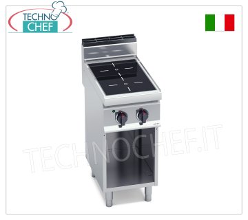 TECHNOCHEF - CUCINA ELETTRICA 2 ZONE ad INFRAROSSI su VANO a GIORNO, Kw.6,4, Mod.E7P2M/VTR