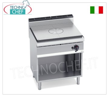 TECHNOCHEF - CUCINA TUTTAPIASTRA a GAS su VANO a GIORNO, Kw.10, Mod.G7TPM