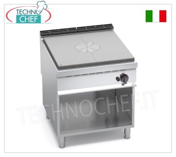 TECHNOCHEF - CUCINA TUTTAPIASTRA a GAS su VANO a GIORNO, mod. G9TPM