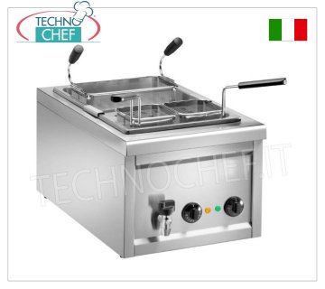 CUOCIPASTA ELETTRICO da BANCO - lt 25 - Completo  di cestelli , V. 230/1 - Kw 3,2 , dim. mm 400x700x340h