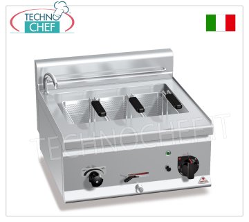 CUOCIPASTA ELETTRICO da BANCO, vasca lt.25, completo di 3 Cestelli,  V. 400/3+N - Kw  8,25 -  dim. mm  600x600x290h