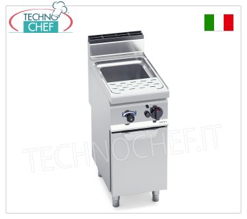 TECHNOCHEF - CUOCIPASTA a GAS su MOBILE, 1 vasca da lt.30, Mod.CPG40E