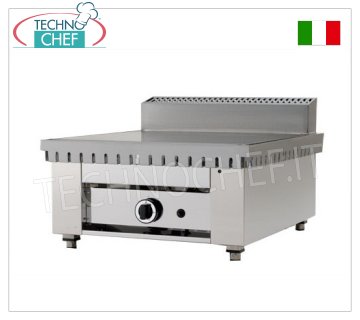 Cuocipiadina a GAS con PIASTRA in ACCIAIO, versione Top Cuocipiadina a gas su versione top con piastra in acciaio da 600x600 per 4 piadine, potenza termica kw 6,7, dim. esterne mm 650x730x440h