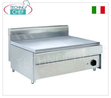 Technochef - Cuocipiada Elettrico Professionale da Banco, mod.PIADATOP800EC CUOCIPIADA ELETTRICO PROFESSIONALE da BANCO, con piastra da mm.800x590, Kw.3,75, Peso 71 Kg, dim.mm.800x700x500h