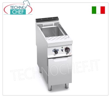 TECHNOCHEF - CUOCIPASTA ELETTRICO 1 Vasca  da 40 lt. su Mobile, Mod.E9CP40 CUOCIPASTA ELETTRICO su MOBILE, BERTO'S,  1 Vasca  da lt.40,  V.400/3+N, Kw.10,00, Peso 54 Kg, dim.mm.400x900x900h