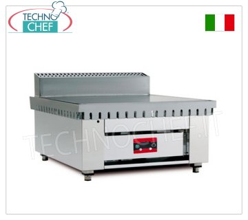 Cuocipiadina ELETTRICO con PIASTRA in ACCIAIO, versione Top Cuocipiadina elettrico su versione top con piano cottura in acciaio da 600x600 per 4 piadine, V 380/3+N, kw 4,00, dim. esterne mm 650x730x490h