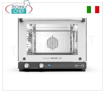 Spidocook - FORNO CONVEZIONE Elettrico, 4 Teglie da cm 46x33, Professionale, Mod.CALDOBAKEL4 Forno convenzione elettrico Ventilato, per GASTRONOMIA e PASTICCERIA, capacità 4 Teglie da mm 460x330, temperatura regolabile da 30°C a 260°C, comandi manuali, Tecnologia AIR.PLUS e DRY.PLUS, V.230/1, Kw.3,00, Peso 22 Kg, Dim.mm.600x587x472h