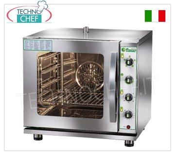 Fimar - Forno Convezione Gas gpl, 4 Teglie GN  2/3, Umidificatore,  Mod.FN423/GV FORNO CONVENZIONE A GAS GPL, Ventilato, Professionale per GASTRONOMIA, con UMIDIFICATORE, CAMERA per 4 TEGLIE GASTRO-NORM 2/3 (mm 325x353), controllo termostatico, comandi manuali, Potenza termica Kw.4,00, Peso 38 Kg, dim.mm.620x645x615h