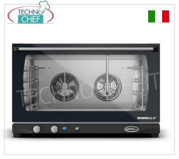 UNOX - FORNO CONVENZIONE elettrico,per 4 TEGLIE da mm.600x400, dim. mm. 800x774x509h