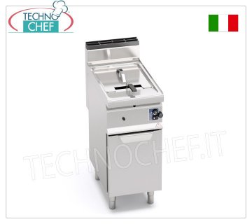 FRIGGITRICE a GAS 1 Vasca da lt 10 su MOBILE, Bruciatori in Vasca, Comandi meccanici, mod.GL10M