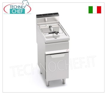 BERTOS - FRIGGITRICE a GAS 1 Vasca da lt 15 su MOBILE, Bruciatori in Vasca, Comandi Meccanici, mod. GL15M