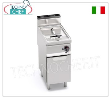 BERTOS - FRIGGITRICE a GAS 1 vasca a V da lt.18, Bruciatori Esterni, Termostato Alta Precisione Elettrico, mod. GL18MI