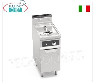 BERTOS - FRIGGITRICE a GAS 1 vasca a V da lt.18, BFLEX, Bruciatori Esterni, Comandi Elettronici, Mod.GL18MI-BF