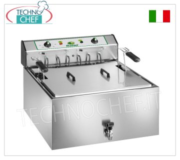 Fimar - FRIGGITRICE ELETTRICA da BANCO per PASTICCERIA da lt.25, mod.SF25P Friggitrice elettrica da banco per pasticceria da lt.25, produzione oraria 45 kg/h, V.400/3+N, Kw.9, Peso 22,5 Kg, dim.mm.585x660x440h