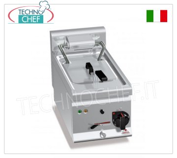 Technochef - FRIGGITRICE ELETTRICA da BANCO, 1 VASCA da lt.10, Mod.E6F10-3BS