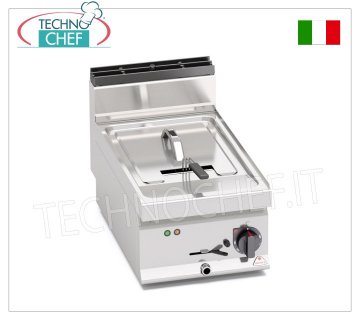 TECHNOCHEF - FRIGGITRICE ELETTRICA da BANCO, POTENZIATA, 1 VASCA da lt.10, Mod.E7F10-4BS FRIGGITRICE ELETTRICA da BANCO, BERTOS, Linea MACROS 700, Serie TURBO - HIGH POWER, 1 VASCA da lt.10, versione POTENZIATA, V.400/3+N, Kw.9,00, Peso 22 Kg, dim.mm.400x700x290h