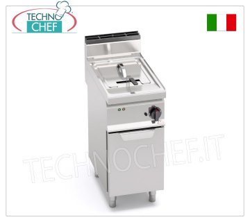 TECHNOCHEF - FRIGGITRICE ELETTRICA su MOBILE, 1 VASCA da lt.10, Mod.E7F10-4M FRIGGITRICE ELETTRICA su MOBILE, BERTOS, Linea MACROS 700, Serie TURBO, 1 VASCA da lt.10, V.400/3+N, Kw.6,00, Peso 39 Kg, dim.mm.400x700x900h