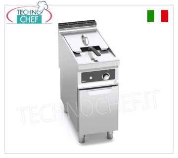 TECHNOCHEF - FRIGGITRICE ELETTRICA su MOBILE, 1 VASCA da lt.18, Mod.E9F18-4M-BF