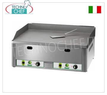 FIMAR -  Fry Top a Gas Professionale da Banco, Piastra Doppia Liscia, Mod.FRY2LM