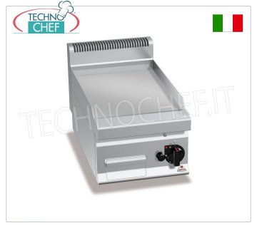 FRY TOP a GAS con PIASTRA LISCIA in MULTIPAN, modulo TOP, Mod.G7FL4B