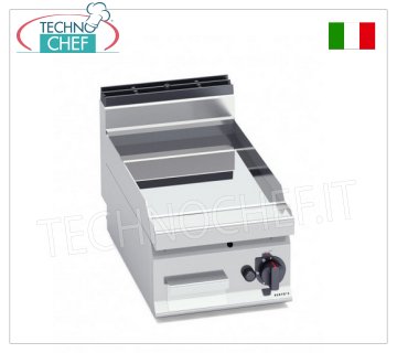 FRY TOP a GAS con PIASTRA LISCIA in compound LUCIDO, Mod. G7FL4B/CPD