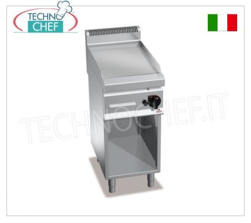 FRY TOP a GAS con PIASTRA LISCIA in MULTIPAN, su VANO a GIORNO, mod.G7FL4M