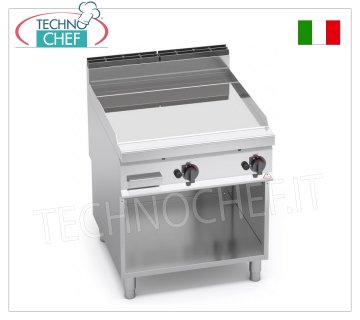 FRY TOP a GAS con PIASTRA LISCIA in compound, Mod. G9FL8M-2/CPD