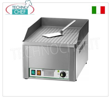 FIMAR -  Fry Top Elettrico Professionale da Banco, Piastra Rigata, Mod.FRY1R