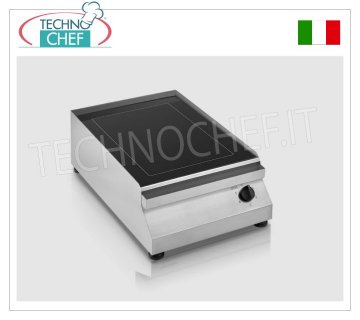 TECHNOCHEF - Piano Cottura/Fry Top Elettrico con Piastra in Vetroceramica, mod.PFT.A.G1-V