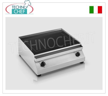 TECHNOCHEF - Piano Cottura/Fry Top Elettrico con Piastra in Vetroceramica, mod.PFT.A.04