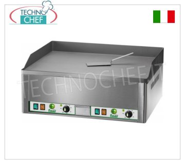 FIMAR - Fry Top Elettrico Professionale da Banco, Piastra Doppia Liscia, Mod.FRY2L