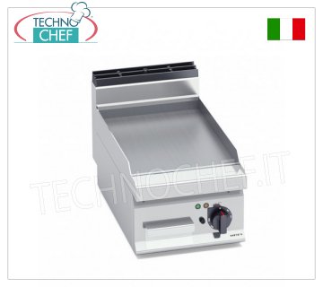 FRY TOP ELETTRICO con PIASTRA LISCIA in MULTIPAN, mod.E7FL4BP