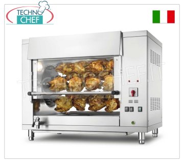 GIRARROSTO PLANETARIO ELETTRICO con 5 ASTE per 20 POLLI,